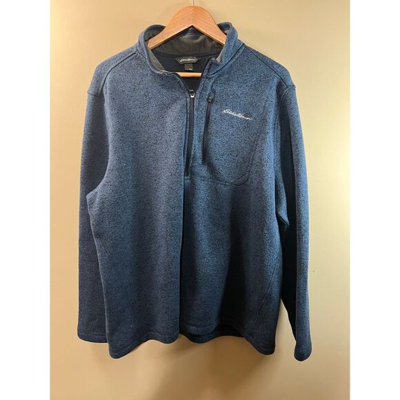 Eddie Bauer Blue Full Zip Fleece Jacket - Mens XXL‎ - Picture 1 of 7